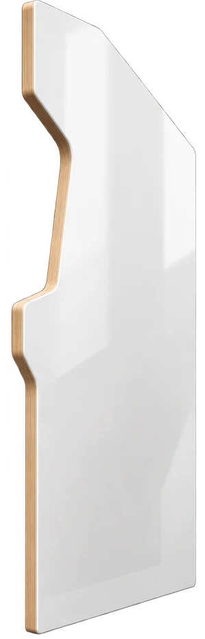 White finish swatch