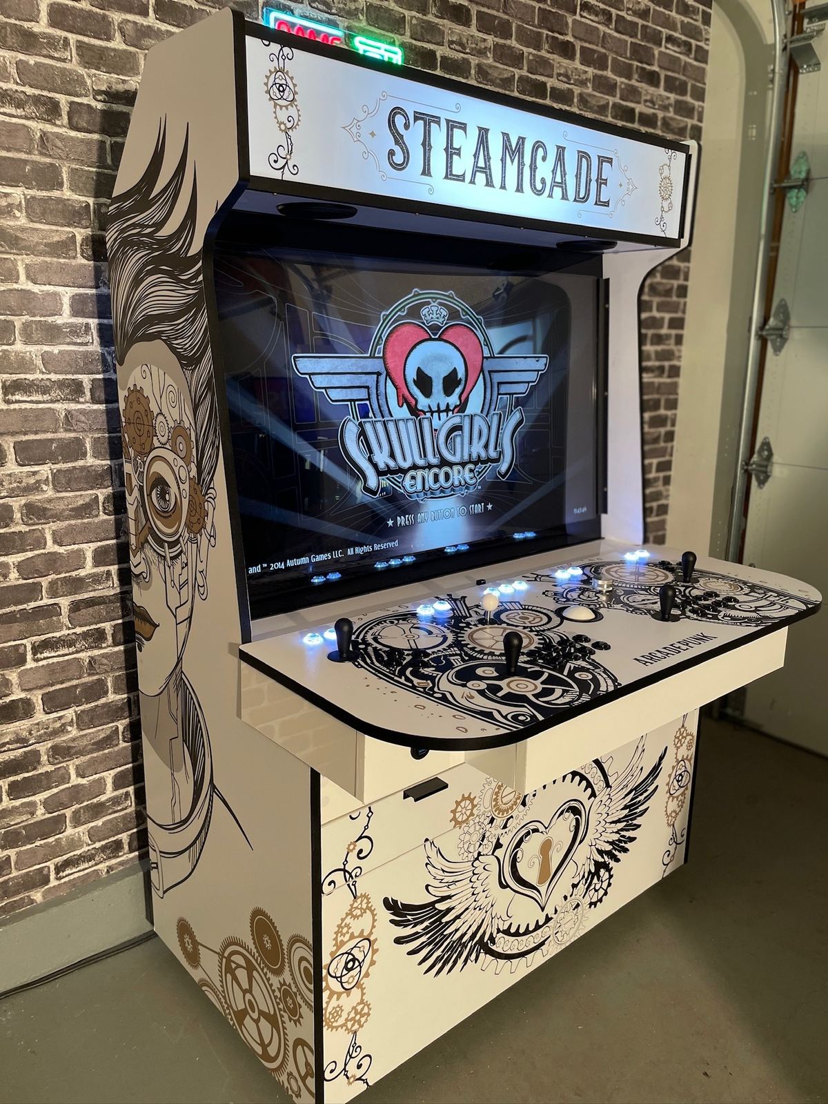 Steamcade 4-player arcade cabinet